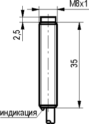 Габариты ISN F11B-32P-2,5-L